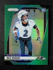 2024 Panini Prizm NATE WIGGINS Rookie RC Green Prizm Baltimore Ravens #380