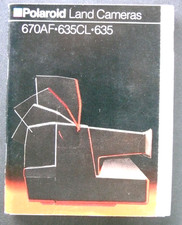 MODE D'EMPLOI / INSTRUCTIONS FOR USE : POLAROID LAND CAMERAS 670AF / 635CL / 635