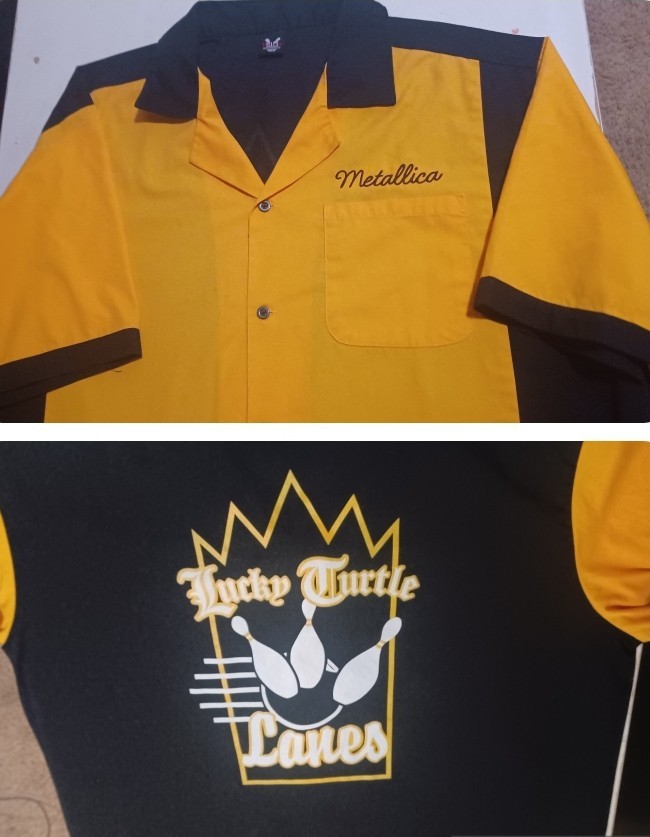 RARE Metallica Lucky Turtle Lanes Bowling Shirt - Large | eBay