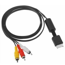 TV AV RCA Audio Video Cable Lead Cord for SONY Playstation 1 2 3 PS1 PS2 PS3 b