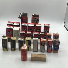 (26) Vintage Electron Tube NOS Original Box Lot-RCA, Sylvania,GE