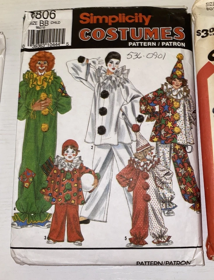 Set Of 3 Cut Sewing Patterns Kids Halloween Costumes - Image 4 of 4