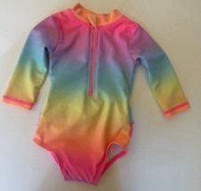Cotton on Brand baby girls rashguard swimsuit size 0-3 months - pink gingham NEW