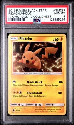2019 ピカチュウ SM PROMO PSA 10 2019 POKEMON SM BLACK STAR PROMO PIKACHU #SM227 PSA 8 NM
