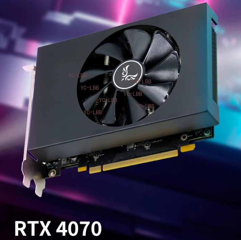 Zephyr RTX 4070 12GB BLACK ITX GPU GDDR6X TDP-200W 8PIN 3*DP