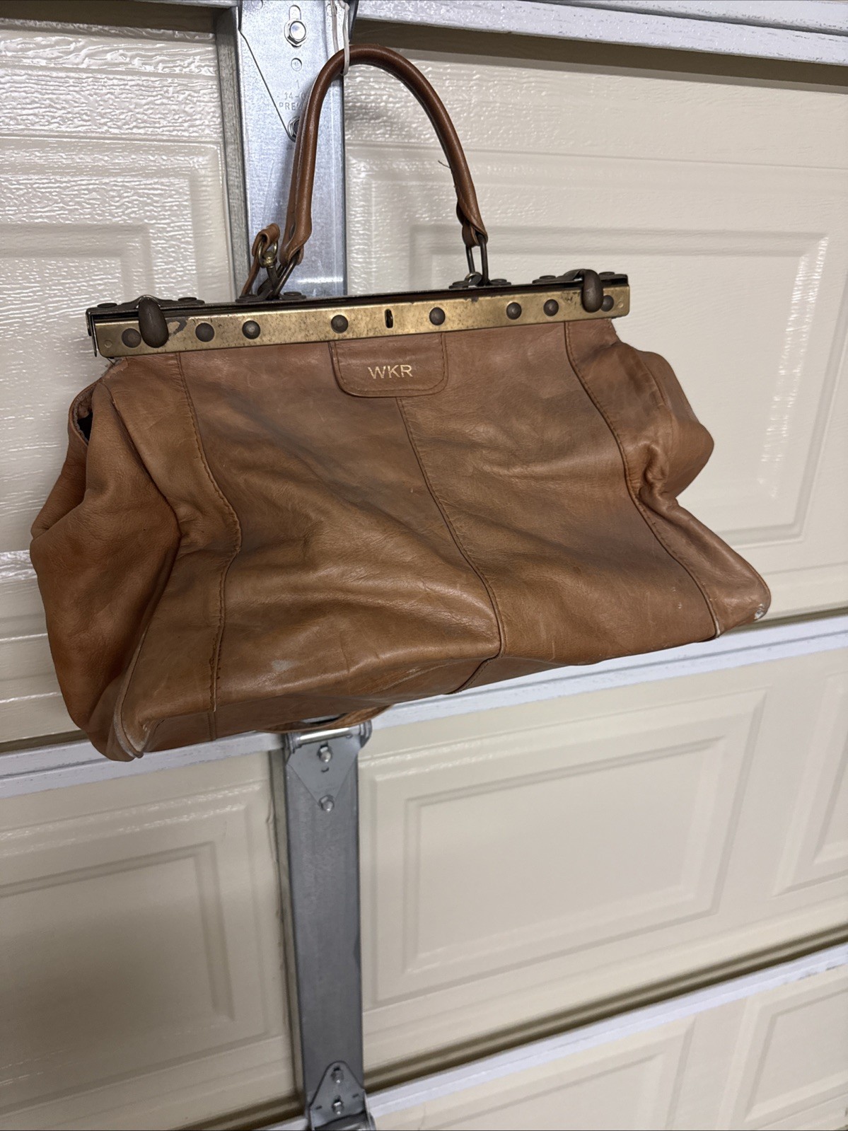 vintage leather doctor bag large