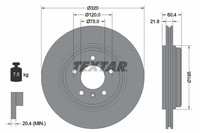 2Er-Set 2Er Set Bremsscheibe Textar 92107003 BMW 1166073 BMW 1168073