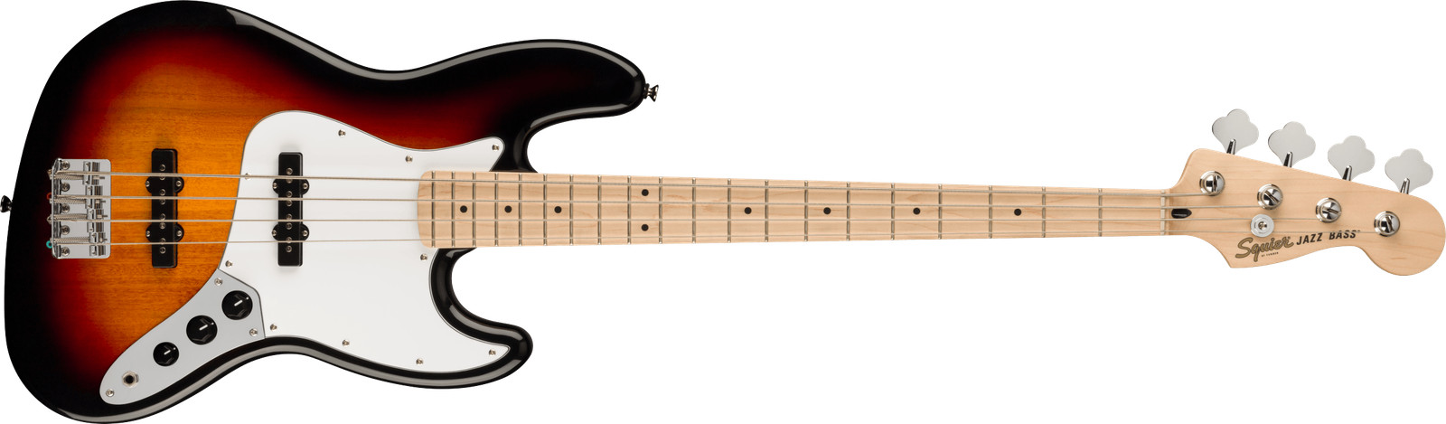 Fender Squier Affinity Series Jazz Bass White Pickguard 3-Color Sunburst 59190₽