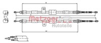 Bremsseil Seilzug Feststellbremse Metzger Autoteile 11.5456 FüR Ford Fiesta Puma