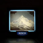 VTG RARE 70s BUSCH Beer 3-D Light Up Retro Bar Sign Reach For The Mountains