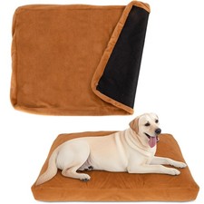 Faux Fur Dog Bed Cover Large Gray Rose Velvet Washable Cozy Durable 36x24