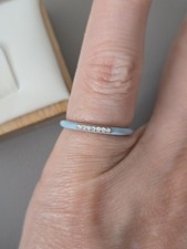 S925 Sterlingsilber Blau Emaille CZ Kristall ...