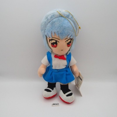 JK62 Neon Genesis Evangelion  Rei Ayanami SEGA 2001 Plush 8'' Toy Doll Japan