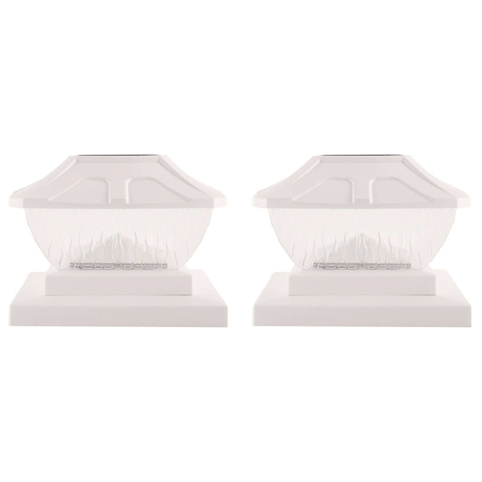 Solar Post  Lights Outdoor - 2 Pack 2 Modes Solar Deck Fence Lights, IP65 4242