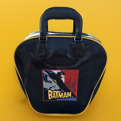 BATMAN Black Tote Bowling Bag 2004 Animated Series Y2K Super Hero Comic Con