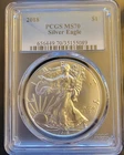 Vtg  2018 American Eagle PCGS MS70 Rare Bullion-0.999 Silver 1 Oz Ounce Art Coin
