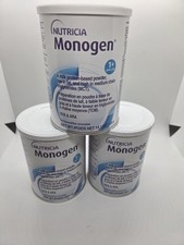 Nutricia Monogen Unflavored 1 Years Old And Up 14.1 Oz. 3 Cans. Expires 04/18/26