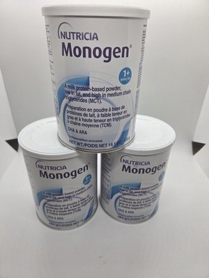 Nutricia Monogen Unflavored 1 Years Old And Up 14.1 Oz. 3 Cans. Expires 06/27/26