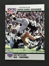 1990-91 Pro Set Super Bowl XXV Silver Anniversary #92 Ray Nitschke Green Bay