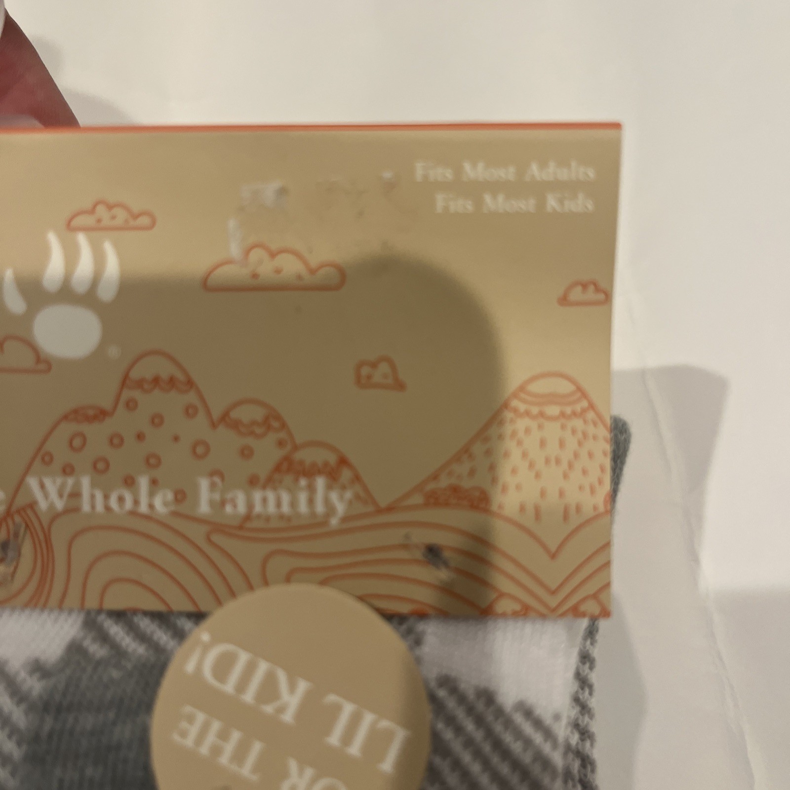 New Family Socks 4 Pair Matching Set For Christmas Gray Check Pink Blue Yellow image 2