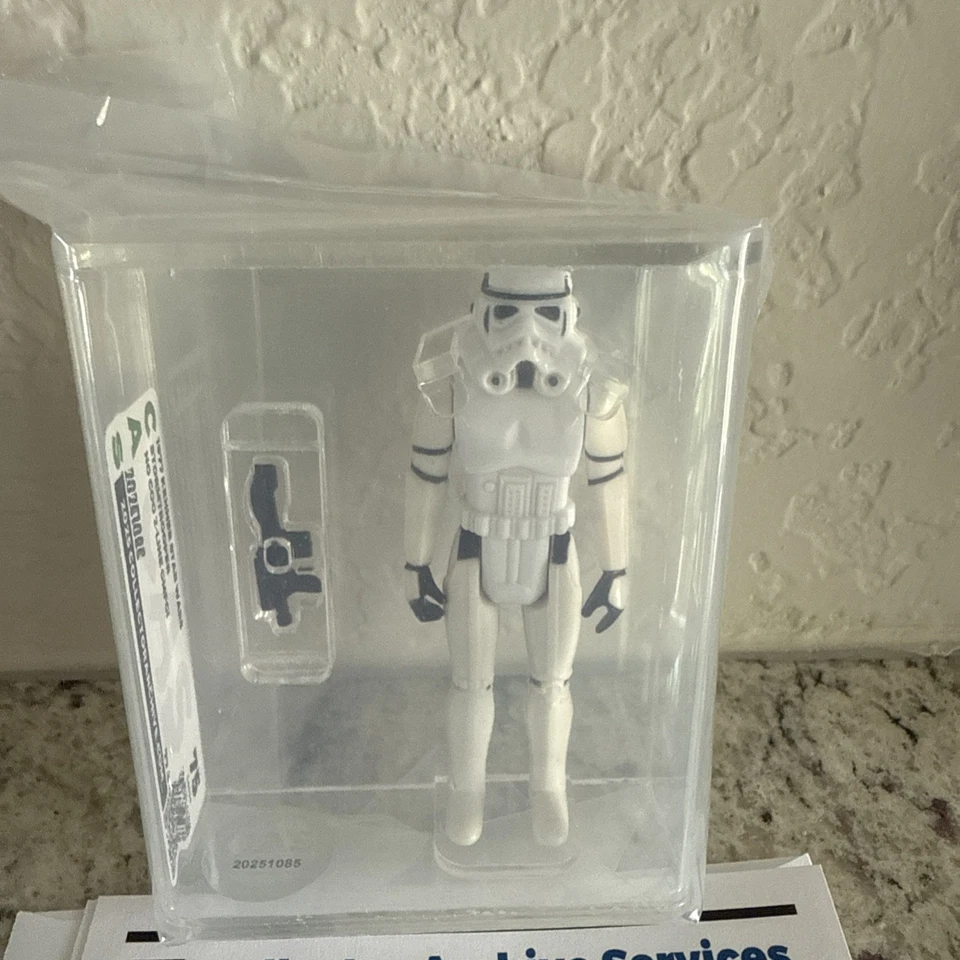 Figura de acción Kenner Star Wars Imperial Stormtrooper 1977 clasificación CAS "75"" Foto 2 de 3
