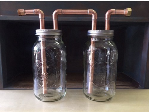 Copper Glass Moonshine Mason Jar Thumper Set for Distilling Equipment