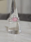 Bomb Party OG Size 8 (2Rings) "Brighten My Day" RBP8627 Rose Quartz on Rhodium — photo 2