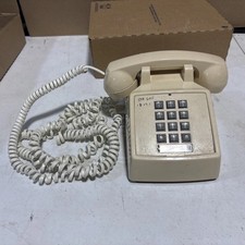 Vintage Desk Top Phone Push Button Corded Hand Set Model HAC2500-20M for GTE