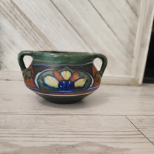 Holland RR Double Handled Mini Jardiniere #30729 Jar, 2.25" Tall, 4.25" Wide.