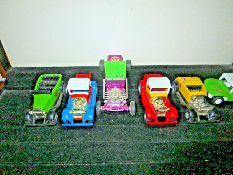 Vintage 5 Tonka hot rods/doom buggy-USA) one dragster-ZEE HONG KONG. total of 6