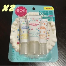 EOS Creme De La Creme Super Balm Minis 3-PK Vanilla Birthday Cake Caramel