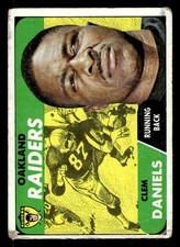 1968 TOPPS CLEM DANIELS 90 FAIR FOOTBALL OAKLAND RAIDERS