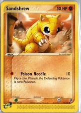 Sandshrew 75/100 Common Sandstorm Pokemon Moderately Played on eBay