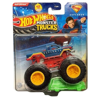 Mattel - Hot Wheels Monster Truck & Car - SUPERMAN & CRUSHED CAR [JDP67] - New
