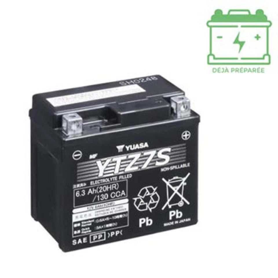 Batterie SLA Yuasa pour Moto Derbi 125 GPR 2009 à 2012 YTZ7-S / 12V 6Ah Neuf - Photo 3/4