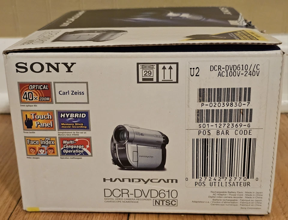 Sony Handycam DCR-DVD610 Hybrid DVD Camcorder 2.7" Display 2000x Digital Zoom - Image 3 of 4