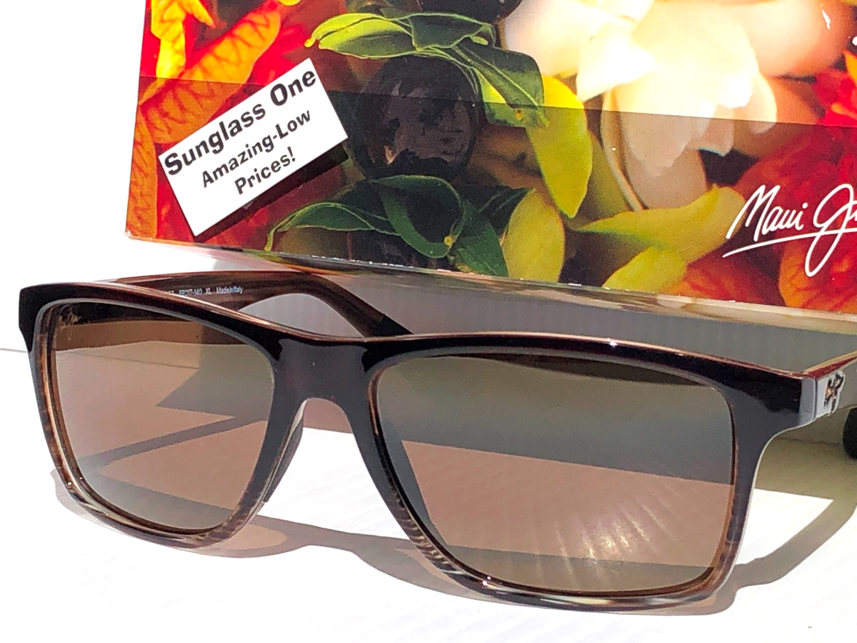 NEW Maui Jim ONSHORE Chocolate Fade POLARIZED HCL Bronze Lens