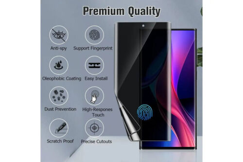 Samsung Galaxy S22 S23 S24 Ultra Ceramic Privacy Matte Glass Screen Protector - Picture 4 of 21