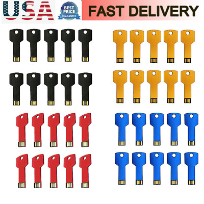 Mini 1-64GB USB Metal Key USB 2.0 Flash Drive Flash Memory Stick Pen Thumb Drive