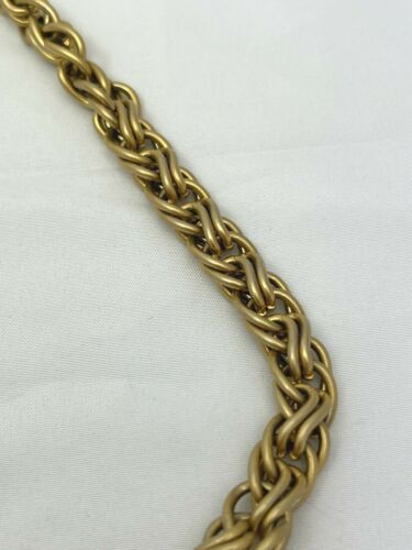 Vintage Costume Jewelry 28" Chunky Link Gold Tone Chain Necklace and Bracelet - Picture 5 of 7