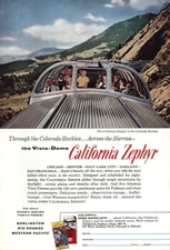 1960 California Zephyr: Colorado Rockies Across the Sierras Vintage Print Ad