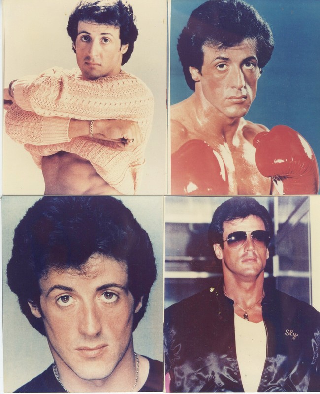 Sylvester Stallone 4"  x 6 1/2  " Collectors Color Photo Lot  Of Six