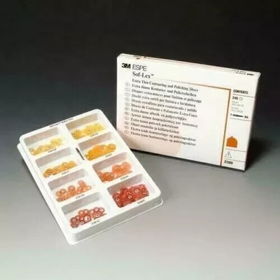 Dental 3M ESPE Sof-Lex soflex Contouring Polishing 240 Discs Kit!!!!