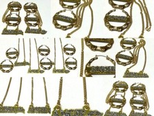Matching Necklace and Earrings Name Plate Custom Personalized With Diamond Look