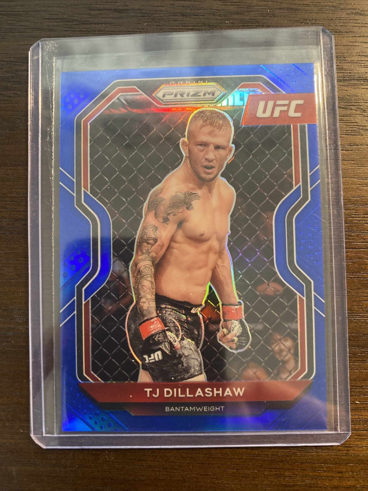 2021 UFC Panini Prizm Debut TJ Dillashaw Blue Prizm /199