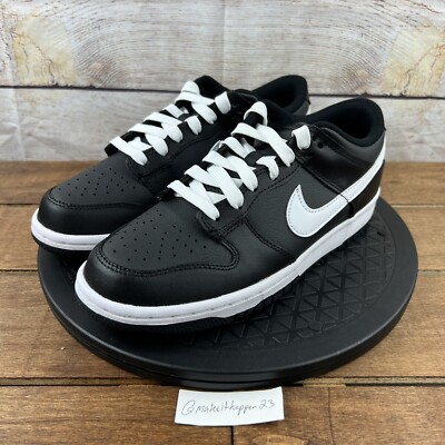 Nike Dunk Low 'Reverse Panda' Black White DH9765-002 GS Size 6.5Y
