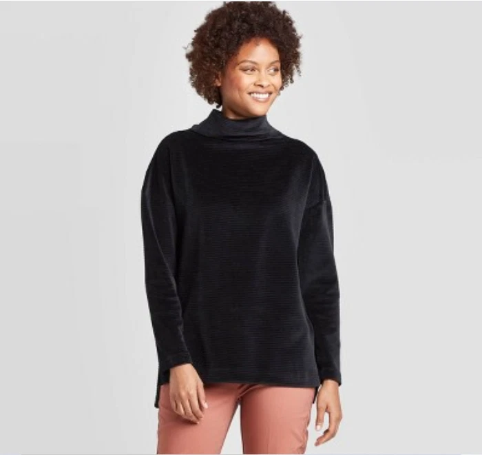 Mock turtleneck cheap sweatshirt