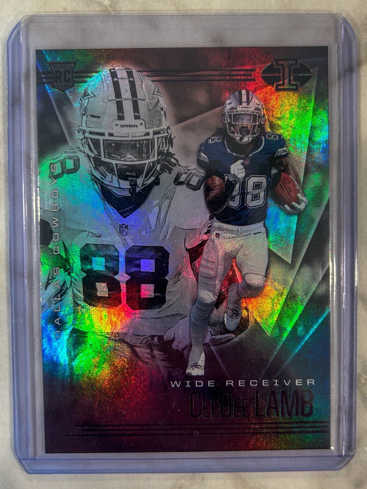 CeeDee Lamb RC Rookie Card 2020 Illusions #18 Dallas Cowboys