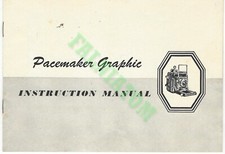 Vintage Graflex Pacemaker Graphic Manual