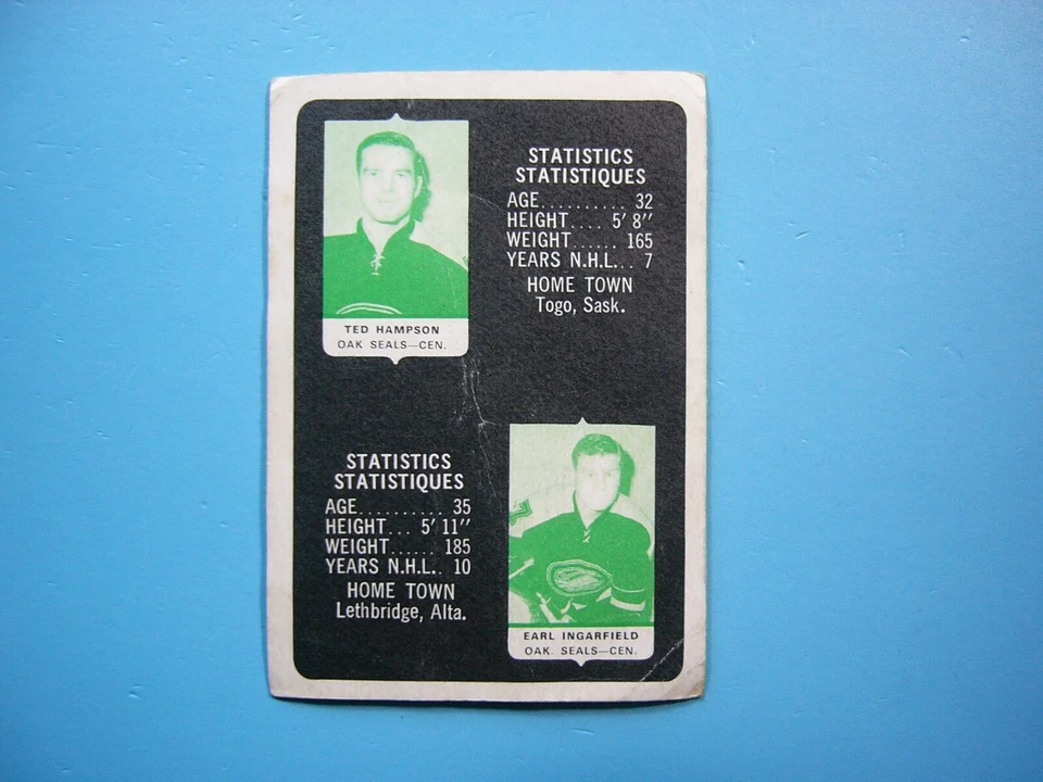 1969/70 O-PEE-CHEE NHL 4-IN-1 MINI STAMP EMPTY BOOKLET ALBUM OAKLAND SEALS OPC - Image 2 of 3